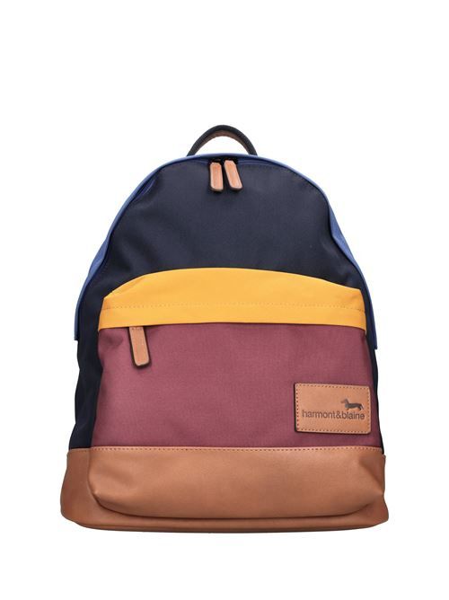 Zaino in pelle e tessuto HARMONT & BLAINE | H4DPMH370045MULTICOLORE